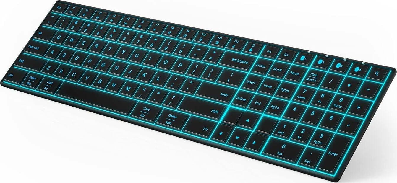 Tastiera Ricaricabile Compatibile Con Ios Android Mac Os Windows 7 Colori Retroilluminata Elettronica/Informatica/Accessori/Tastiere Mouse e periferiche di input/Tastiere BBuy - Battipaglia, Commerciovirtuoso.it