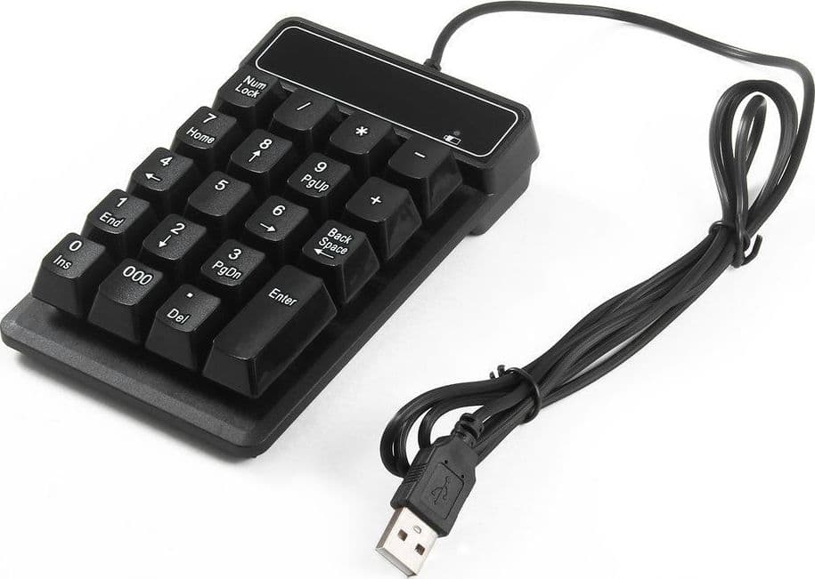 TASTIERINO NUMERICO USB TASTIERA 19 TASTI CALCOLATRICE PER PC COMPUTER NOTEBOOK Elettronica/Informatica/Accessori/Tastiere Mouse e periferiche di input/Tastiere Trade Shop italia - Napoli, Commerciovirtuoso.it