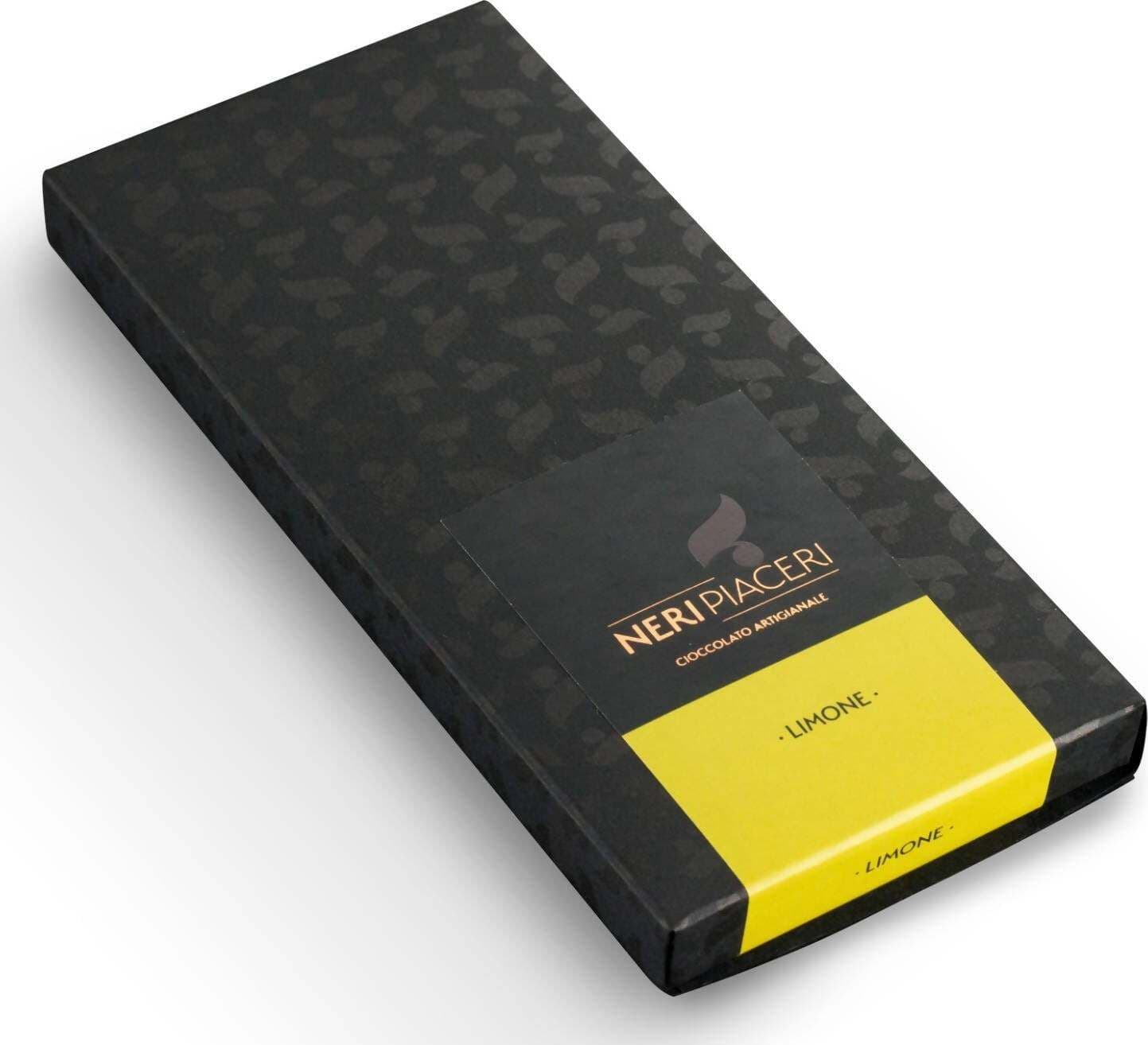 Tavoletta Cioccolato Al Limone 100gr Neri Piaceri Cioccolato Artigianale