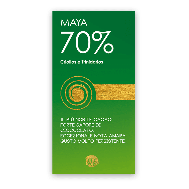 Tavoletta di Cioccolato Maya Cacao Puro al 70% Tavoletta 100gr. Criollos e Trinidarios Cioccolata Prima Qualità Alimentari e cura della casa/Snack dolci e salati/Cioccolata/Barrette/Tavolette Conca d’Oro - Campiglia Marittima, Commerciovirtuoso.it