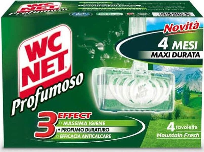 Tavoletta Profumoso Mountain Fresh - WC Net - 4 gabbiette da 34 gr Casa e cucina/Detergenti e prodotti per la pulizia/Detergenti per la casa/Detergenti multiuso Eurocartuccia - Pavullo, Commerciovirtuoso.it