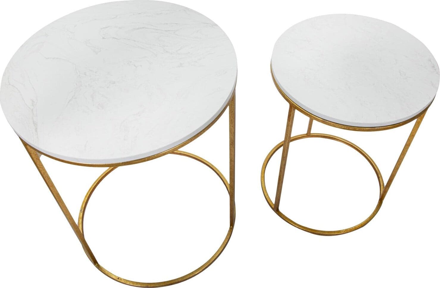Tavolinetti-Simply-Marble-Coppia-Cm-Ø-52X63-42X53