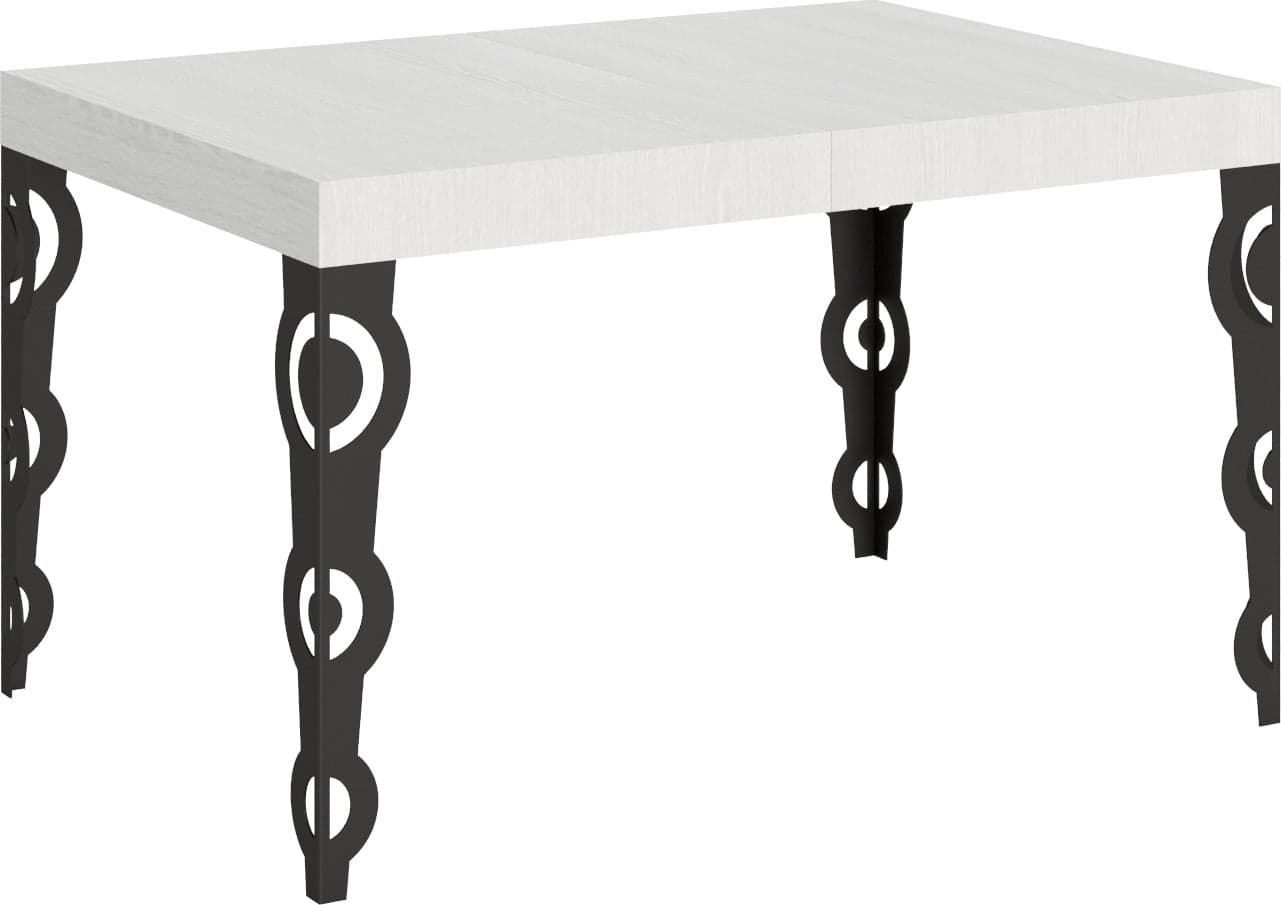 Tavolo-allungabile-90x140/244-cm-Karamay-telaio-Antracite