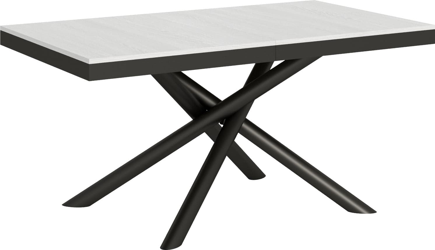 Tavolo-allungabile-90x160/264-cm-Famas-Evolution-telaio-Antracite-Itamoby