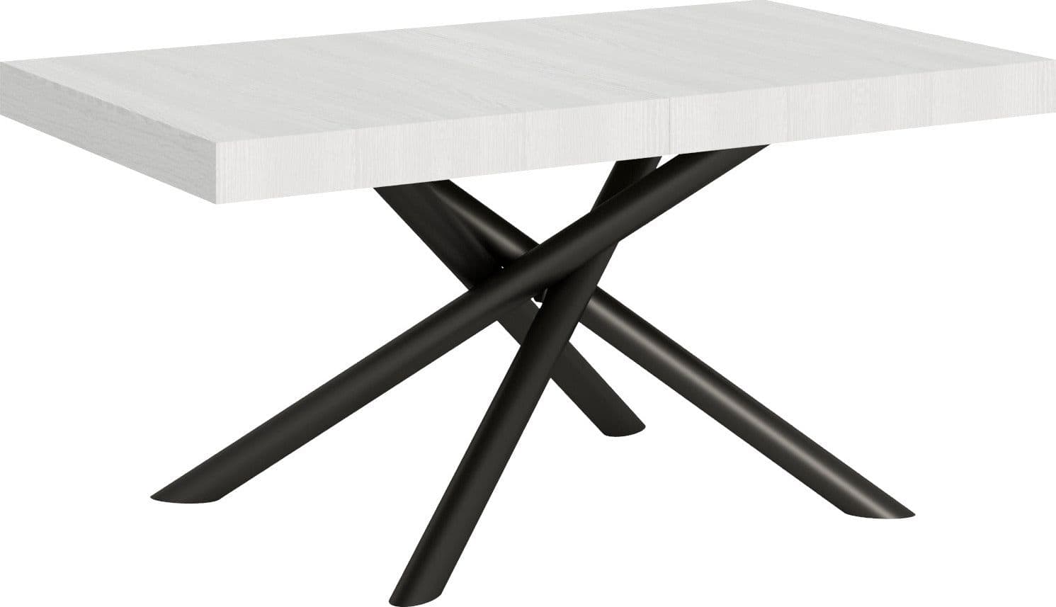 Tavolo-allungabile-90x160/420-cm-Famas-telaio-Antracite-Itamoby