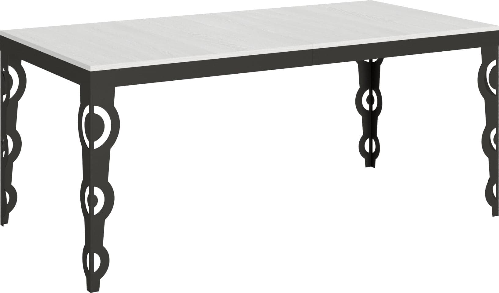 Tavolo-allungabile-90x180/440-cm-Karamay-Evolution-telaio-Antracite