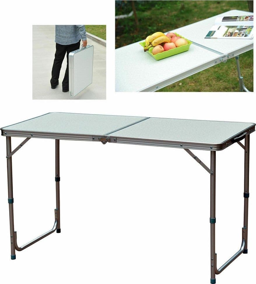 Tavolo Da Campeggio E Picnic In Alluminio Pieghevole Richiudibile Articoli da Giardino > Arredo giardino > Prodotti Da Esterno Trade Shop italia - Napoli, Commerciovirtuoso.it