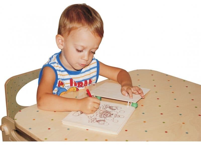 Tavolo per Bambini - Pois per Cameretta Dida in Tavolini Dida - Ragusa, commercioVirtuoso.it