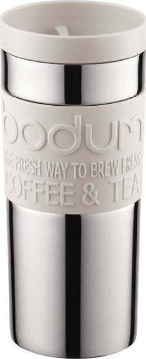 Tazza Da Viaggio Travel Mug, 0,35 l in acciaio inossidabile 8,5 x 8,5 x 18 cm, colore: Beige, Bodum 11093 – 133B Casa e cucina/Organizzazione interni/Contenitori e barattoli da cucina/Thermos/Contenitori per bevande isolati/Tazze e mug Scontolo.net - Potenza, Commerciovirtuoso.it