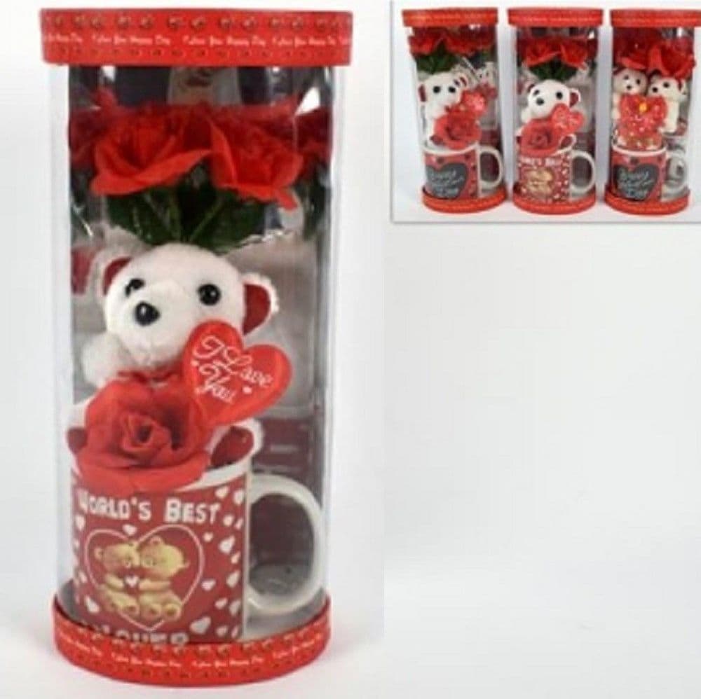 Tazzone Tazza Con Orsetto Fiore In Box Regalo San Valentino 3 Modelli Assortiti Giochi e giocattoli/Peluche/Animali di peluche Trade Shop italia - Napoli, Commerciovirtuoso.it