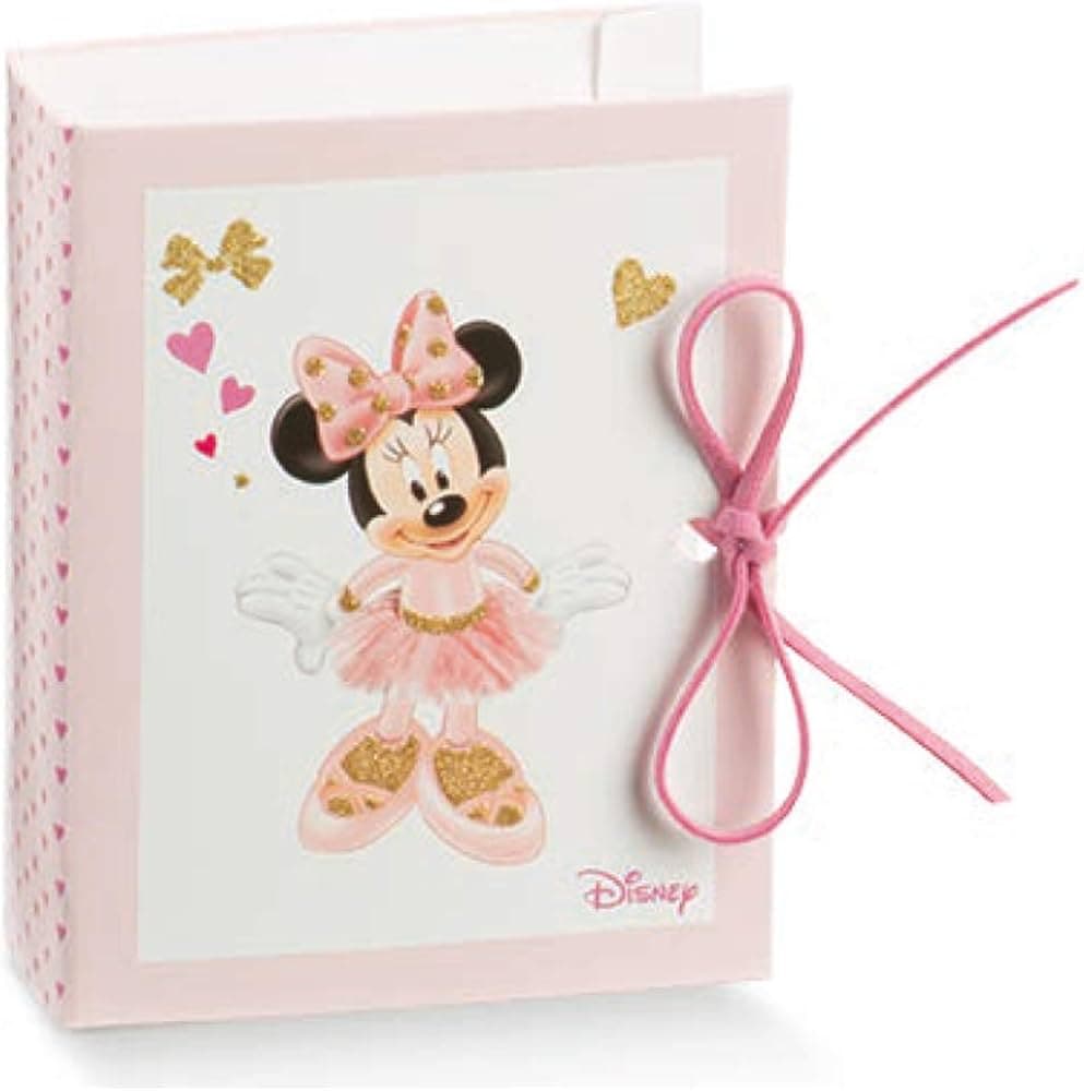 Scatolina Nascita Bimba Libro Disney Minnie Ballerina in Bomboniere The King Luxury - San Marcellino, commercioVirtuoso.it