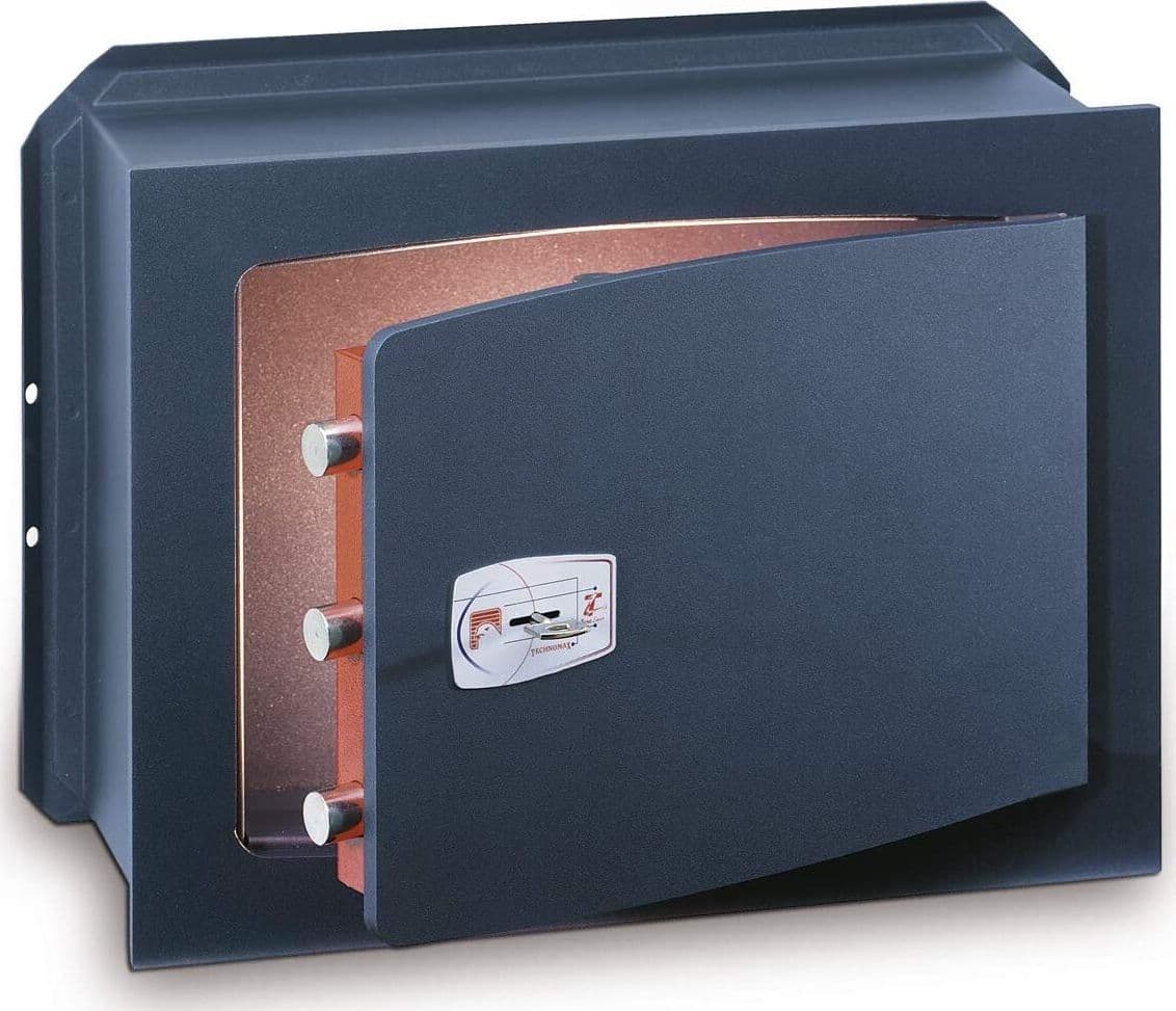 TECHNOMAX---CASSAFORTE-A-MURO-CON-CHIAVE-21x34x20CM---DUE-CATENACCI-ORIZZONTALI-IN-ACCIAIO-NICHELATO
