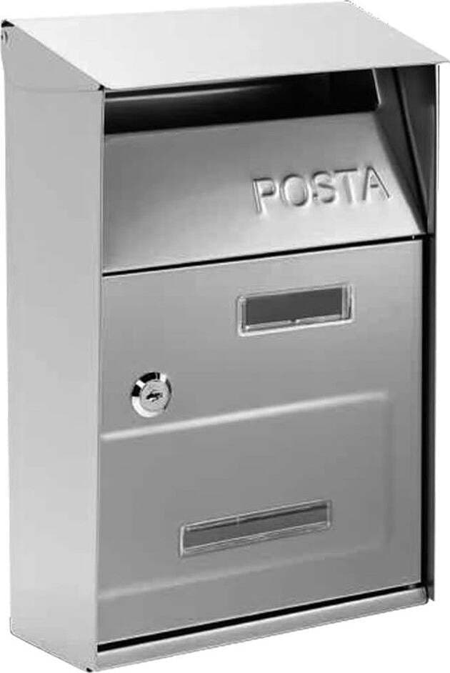 TECHNOMAX---CASSETTA-POSTALE-GIGLIO-ACCIAIO-INOX-CM-21.5x10.5x33CM