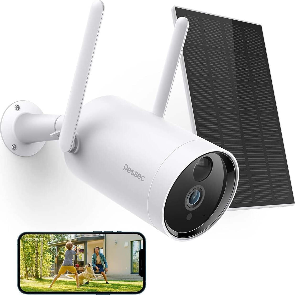 Telecamera Di Sicurezza Solare Esterna Peasec 1080p Wireless Night Vision Ip65 Visione Notturna Fai da te/Sicurezza e protezione/Sistemi di sicurezza domestica/Kit video per la sicurezza domestica/Videocamere di sorveglianza/Dom camera BBuy - Battipaglia, Commerciovirtuoso.it