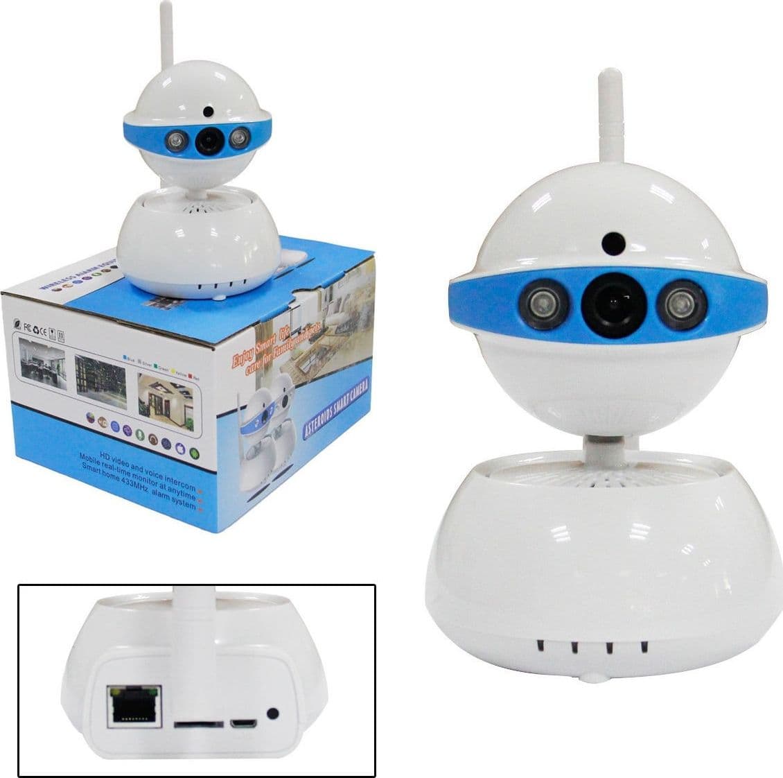 TELECAMERA IP CAMERA HD 720P WIRELESS 2 LED IR LAN MOTORIZZATA WIFI RETE RJ45 Trade Shop italia - Napoli, Commerciovirtuoso.it