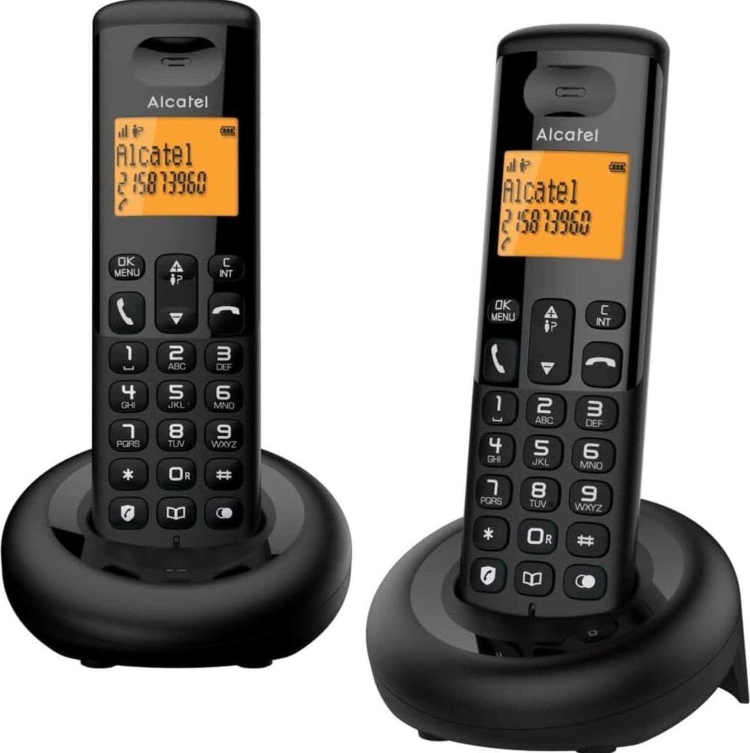 Telefono-Cordless-Alcatel-e160-Duo-Black