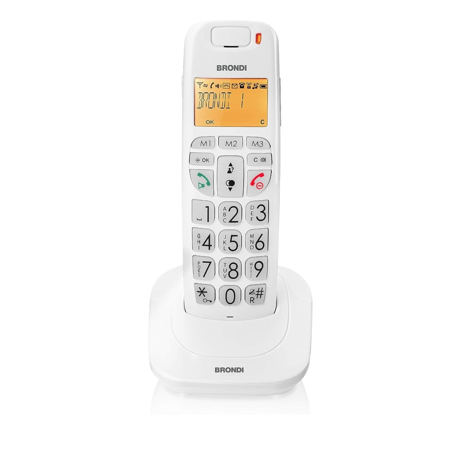 Telefono-Cordless-Brondi-Bravo-Bright-Bianco/grigio