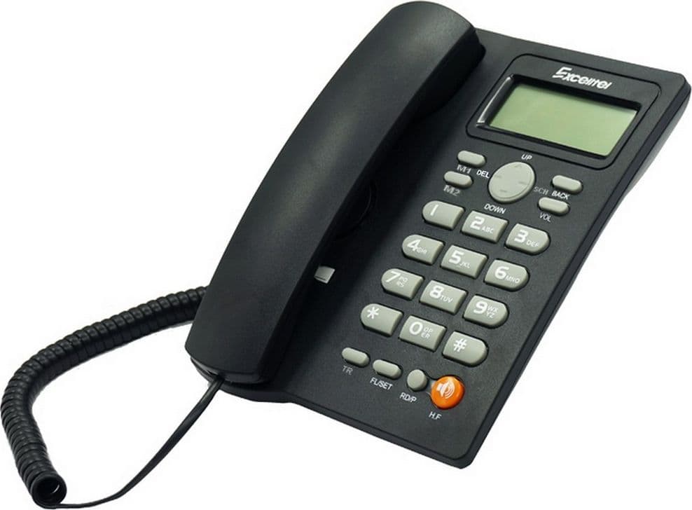 TELEFONO FISSO CON CAVO DA SCRIVANIA FUNZIONE DI RICHIAMATA UFFICIO CASA Q-DH389