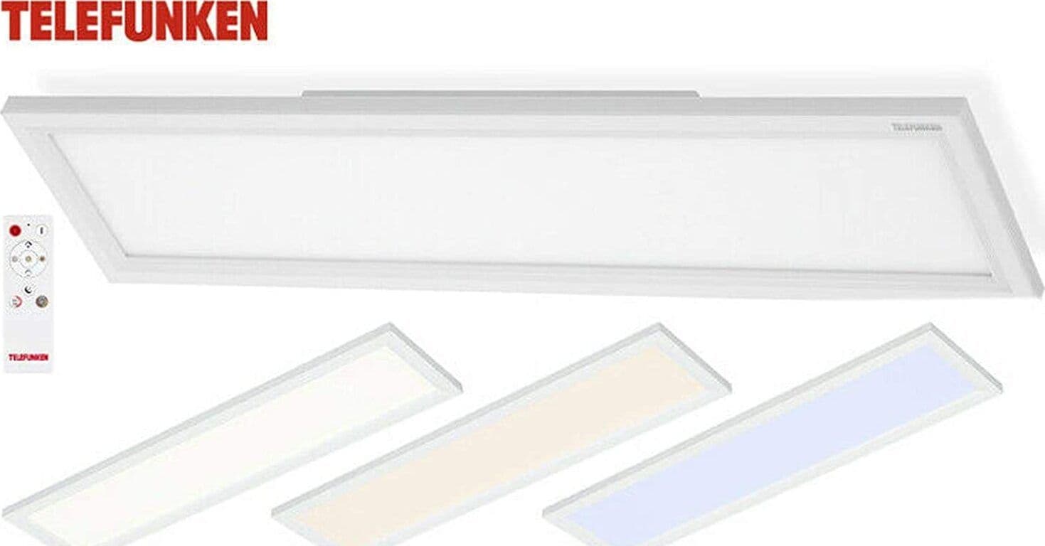 TELEFUNKEN---PANNELLO-LED-BIANCO-18-watt-1800-lumen-59,5x15x5CM-CON-TELECOMANDO