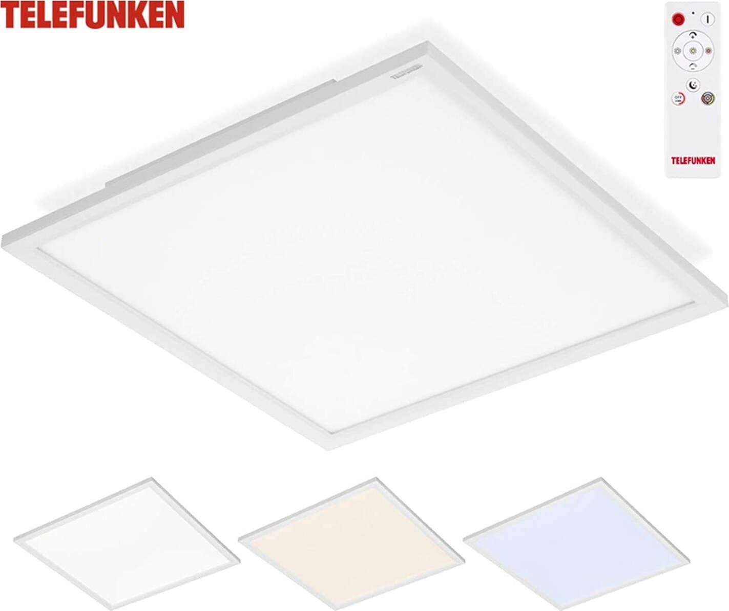 TELEFUNKEN---PANNELLO-LED-BIANCO-24-watt-2100-lumen-45x45x5CM-CON-TELECOMANDO