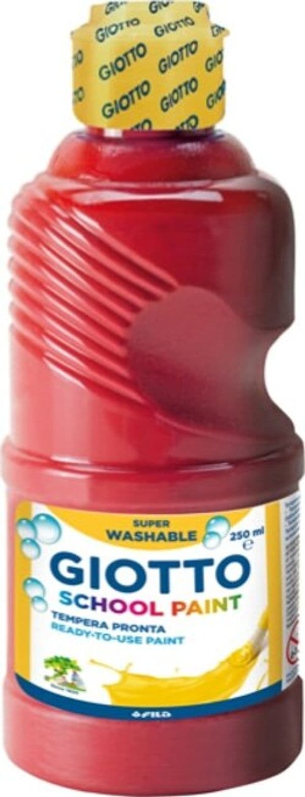 Tempera pronta - 250ml - rosso - Giotto Giochi e giocattoli/Attività creative/Accessori per disegnare e colorare/Pittura/Colori a tempera Eurocartuccia - Pavullo, Commerciovirtuoso.it