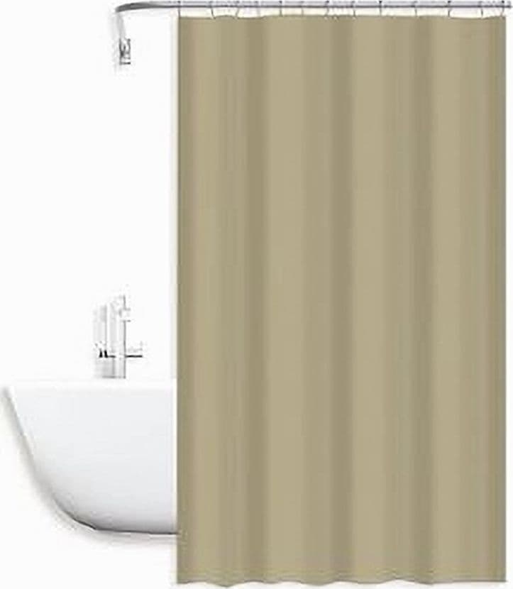 TENDA DOCCIA ANTIMUFFA IMPERMEABILE POLIESTERE 180X200CM GANCI BAGNO BEIGE 79859 in Tende da doccia Trade Shop italia - Napoli, commercioVirtuoso.it