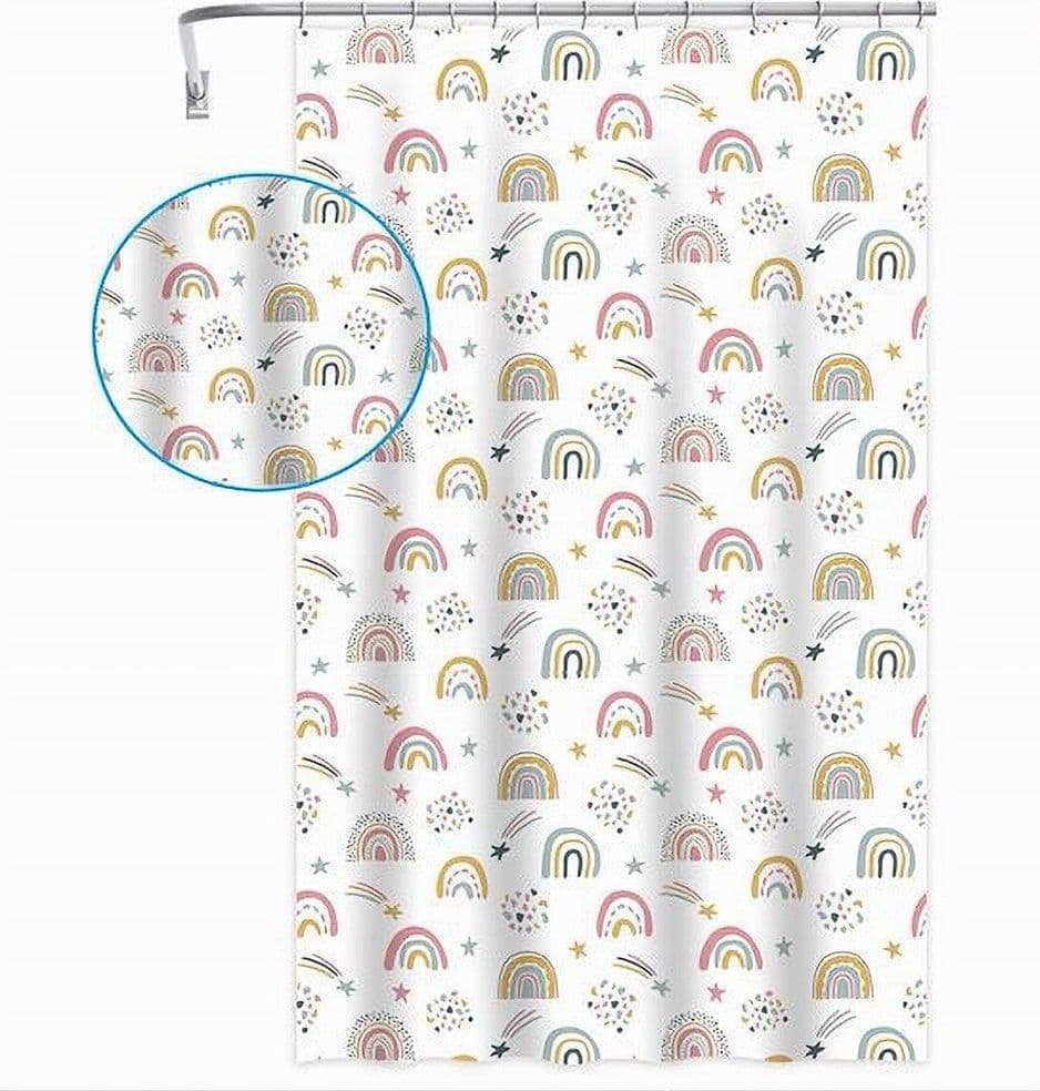TENDA DOCCIA VASCA BAGNO CON 12 GANCI ARCOBALENO FANTASY 240 X 200 CM PEVA 87564 in Tende da doccia Trade Shop italia - Napoli, commercioVirtuoso.it