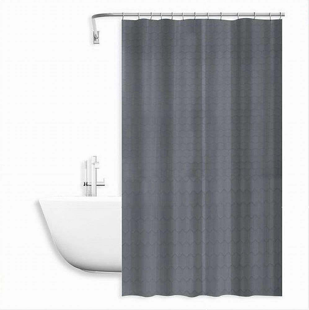 TENDA DOCCIA VASCA BAGNO EFFETTO 3D A NIDO D'APE GRIGIO 240X200CM 12 GANCI 87606 in Tende da doccia Trade Shop italia - Napoli, commercioVirtuoso.it