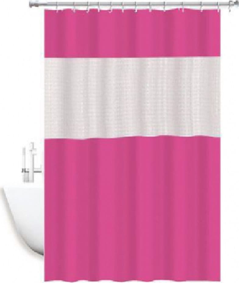 Tenda-Doccia-Vasca-Impermeabile-Antimuffa-Rosa/fuxia-Giuntura-180x200cm-3d-52133