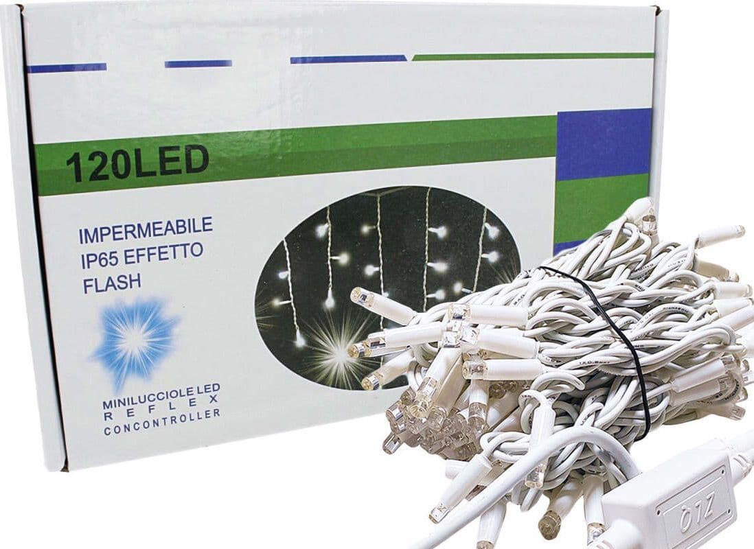 Tenda-Luminosa-Da-Esterno-Professionali-120-Luci-3M-Colore-Blu-Effetto-Cascata-Con-24-Tende-IP65-Prolungabile-Ledlux