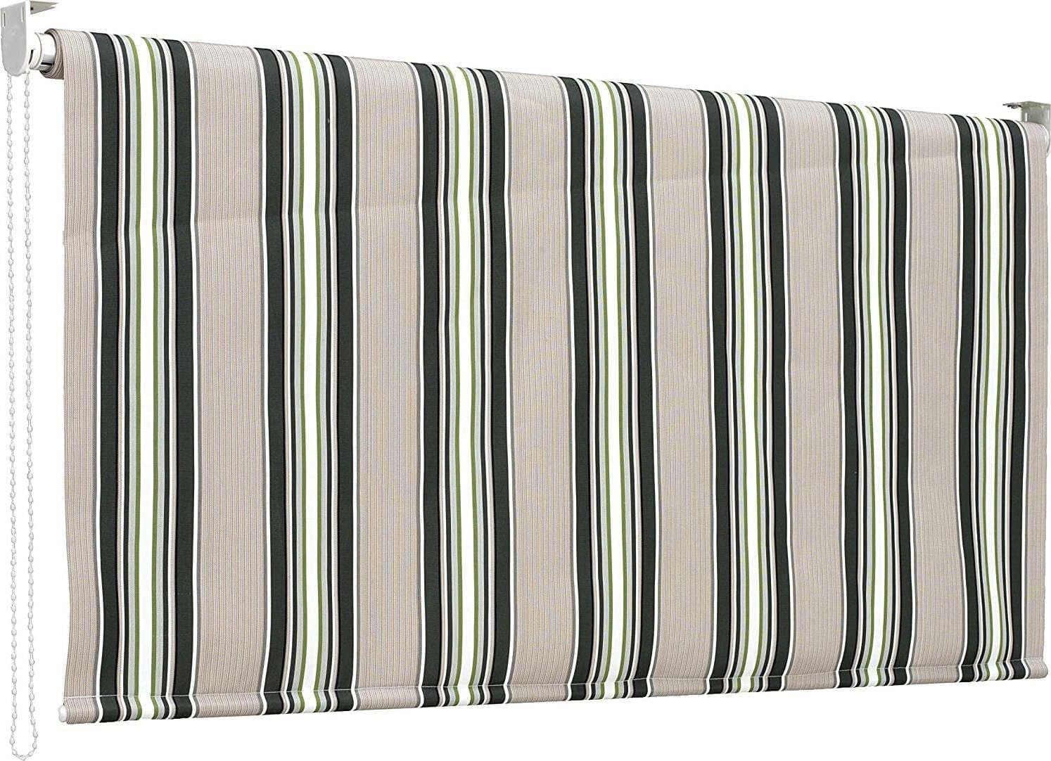 Tenda-parasole-a-caduta-Biacchi-T1372028D-a-Rullo-Riga-verde-200-cm