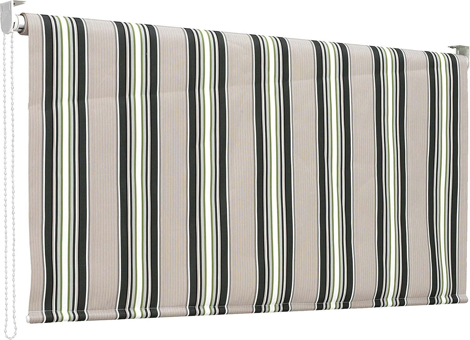 Tenda-parasole-a-caduta-Biacchi-T1372028D-a-Rullo-Riga-verde-200-cm