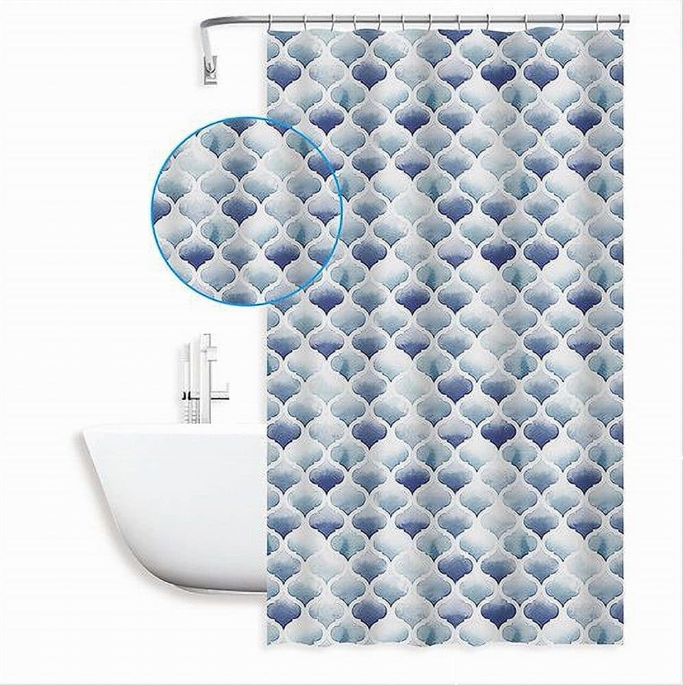 TENDA PER DOCCIA BAGNO MOTIVO MAROCCHINO QUADRIFOGLIO 240 X 200CM 12 GANCI 87598 in Tende da doccia Trade Shop italia - Napoli, commercioVirtuoso.it