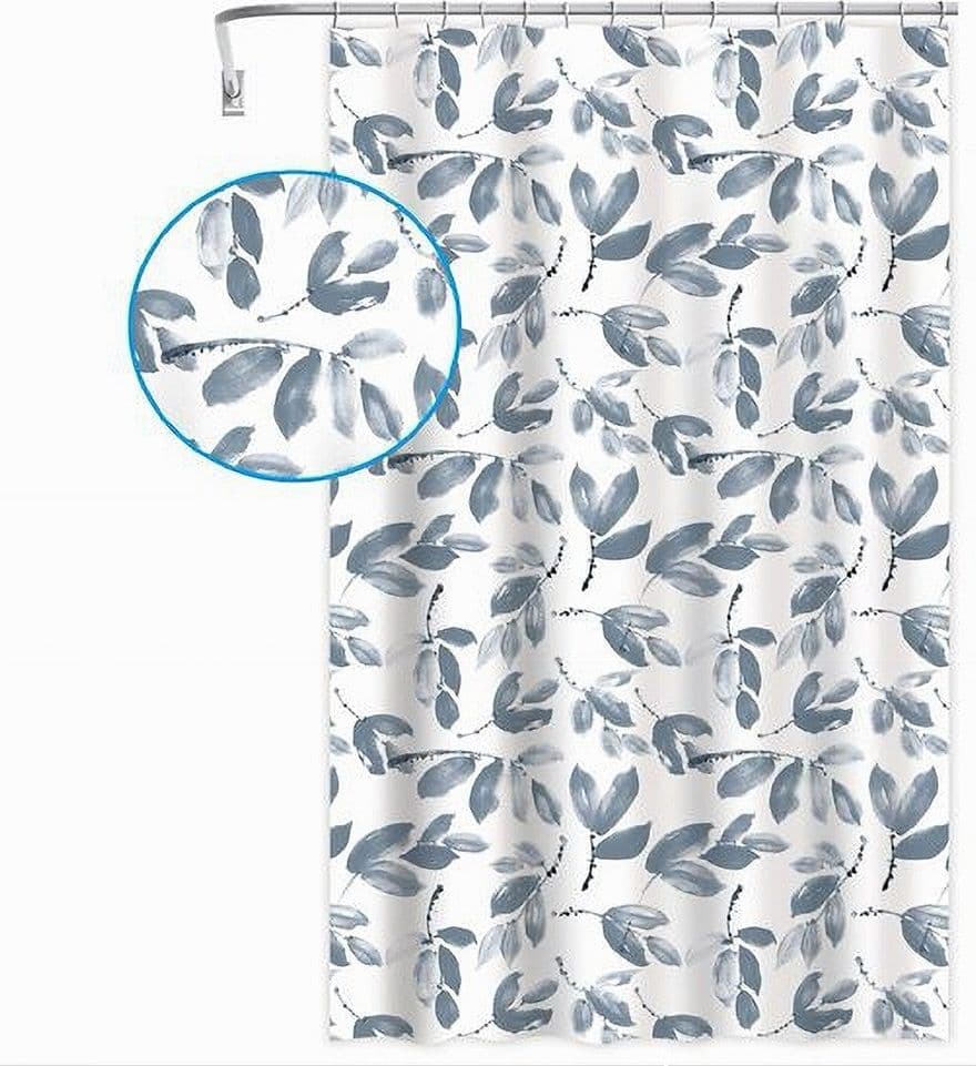 TENDA PER DOCCIA VASCA BAGNO CON 12 GANCI MOTIVO RAMETTI FOGLIE 180X200 CM 87577 in Tende da doccia Trade Shop italia - Napoli, commercioVirtuoso.it