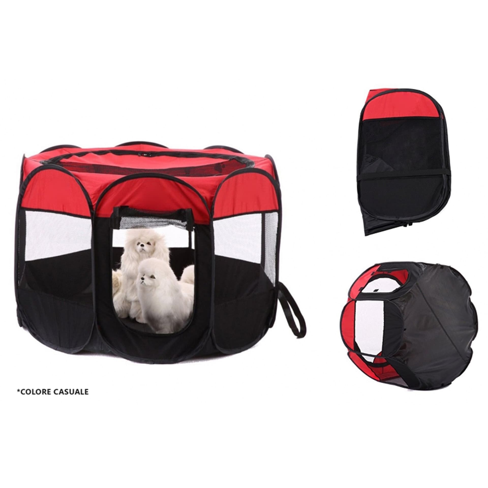 Tenda-Portatile-Pieghevole-Cani-Gatti-Cuccia-65x65x50-Cm-Zanzariera-Con-Borsa