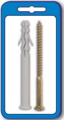 TENGO---5-TASSELLI-PROLUNGATI-IN-NYLON-10X100MM-CON-VITE-POZIDRIV