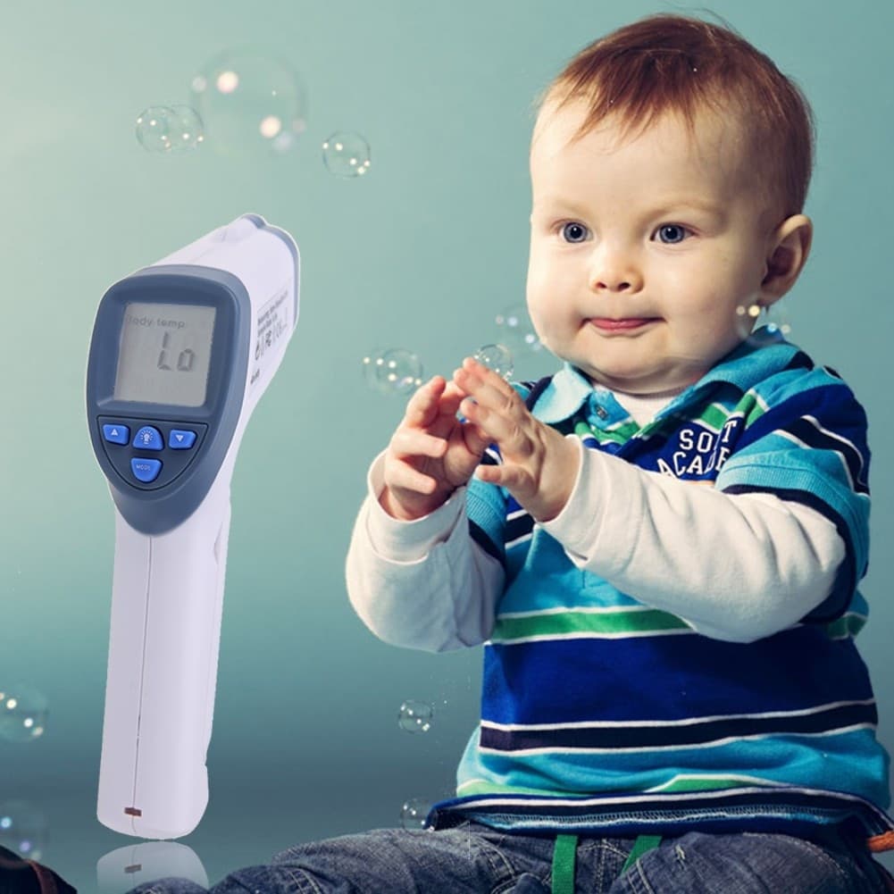 Termometro-Infrarossi-Digitale-Orecchio-Per-Bambini-Adulti-Con-Display-Lcd