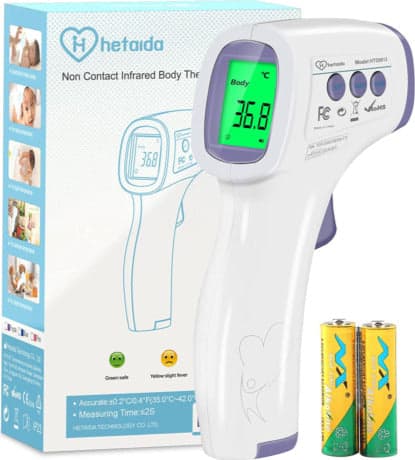 Termometro Infrarossi Senza Contatto Termometro Febbre, Termometro Infrarossi Senza Contatto, Termometro Digitale, Misurazione Rapida E Accurata Con Allarme Febbre E Memorizzazione, Adatto Per Adulti, Bambini E Neonato Salute e cura della persona/Prodotti e apparecchiature mediche/Apparecchi diagnostici e di monitoraggio/Termometri e accessori/Termometri/Termometri da fronte BBuy - Battipaglia, Commerciovirtuoso.it