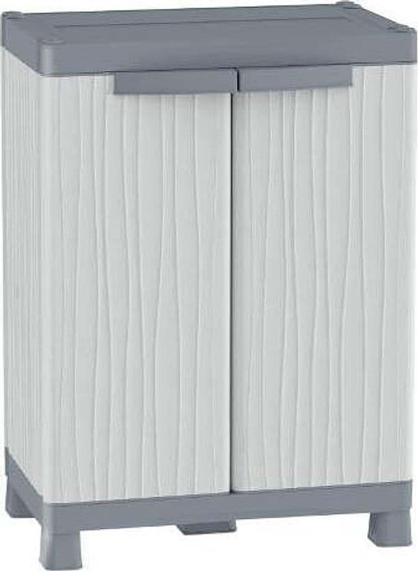 TERRY-Armadio-Plastica-WAVE-Base-700-Grigio-Chiaro-e-Scuro