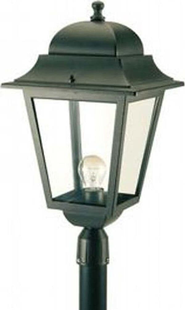 Testa-Palo-1-Luce-E27Mito-In-Allumino-Nero-E-Vetro-Manicotto-Diametro-6-Cm