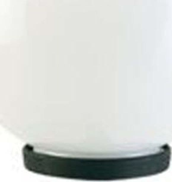 Testa-Palo-1-Luce-Globo-In-Termoplastco-Sfera-Ø-20-Cm-Nero---Opale