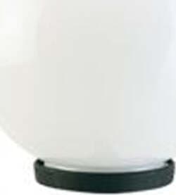 Testa-Palo-1-Luce-Globo-In-Termoplastco-Sfera-Ø-20-Cm-Nero---Opale