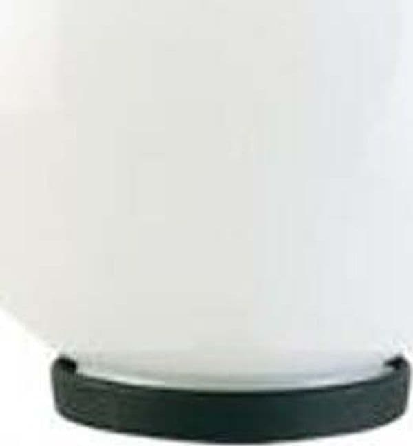 Testa-Palo-1-Luce-Globo-In-Termoplastco-Sfera-Ø-25-Cm-Nero---Opale
