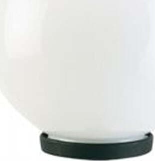 Testa-Palo-1-Luce-Globo-In-Termoplastco-Sfera-Ø-25-Cm-Nero---Opale