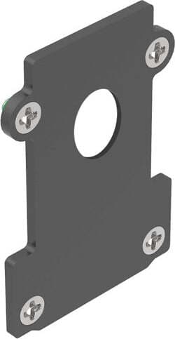 Testata-A-Incasso-Con-Foro-Ego-Alluminio-Nero