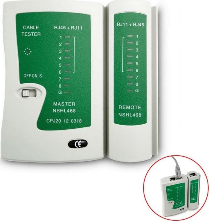 TESTER DI RETE CAVI LAN CON LED ETHERNET TELEFONICO RJ45 RJ11 SY - 468 Elettronica/Informatica/Accessori/Cavi e accessori/Cavi/Cavi Ethernet Trade Shop italia - Napoli, Commerciovirtuoso.it
