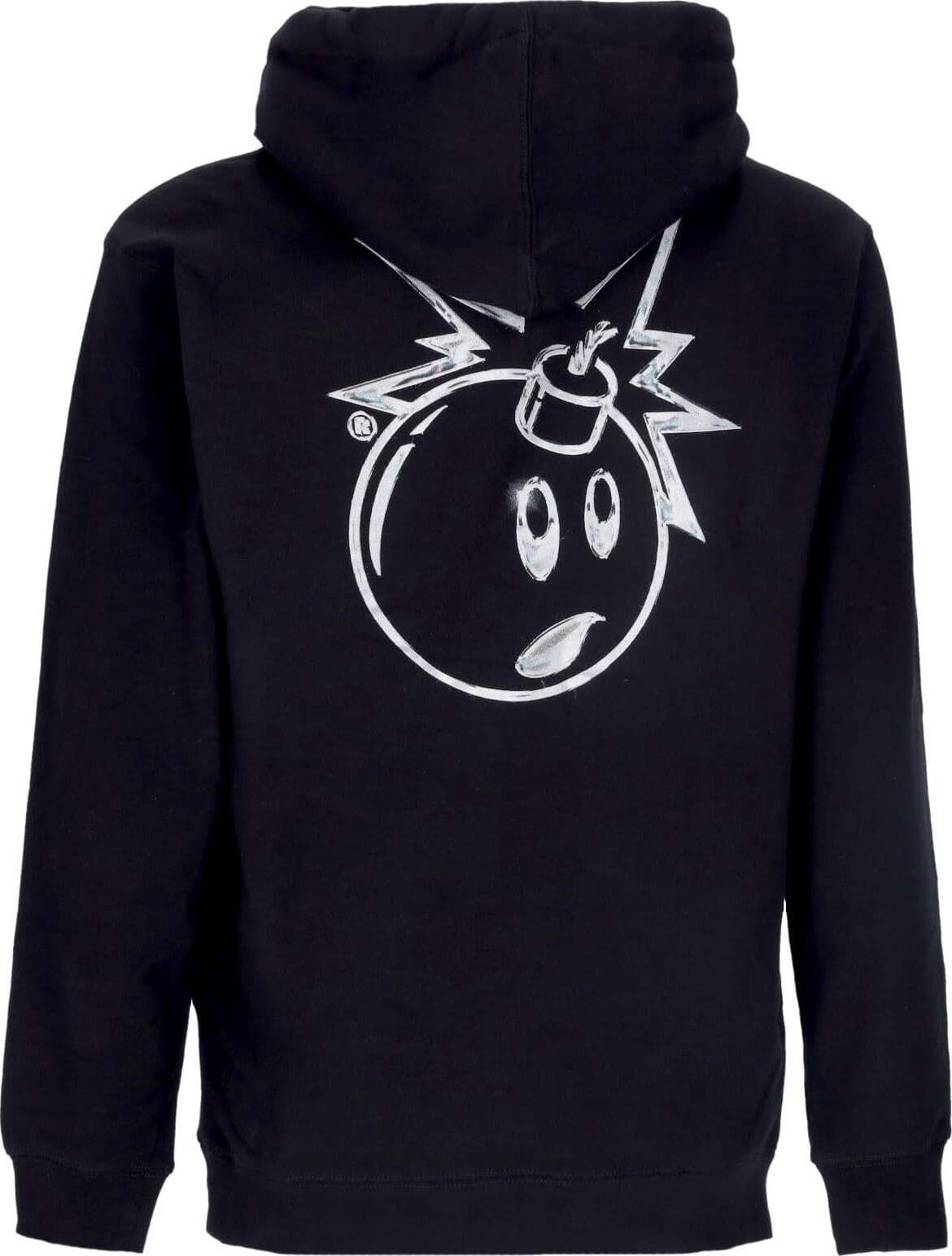 THE-HUNDREDS-Felpa-Cappuccio-Uomo-Chrome-Adam-Pullover-Black-da-uomo