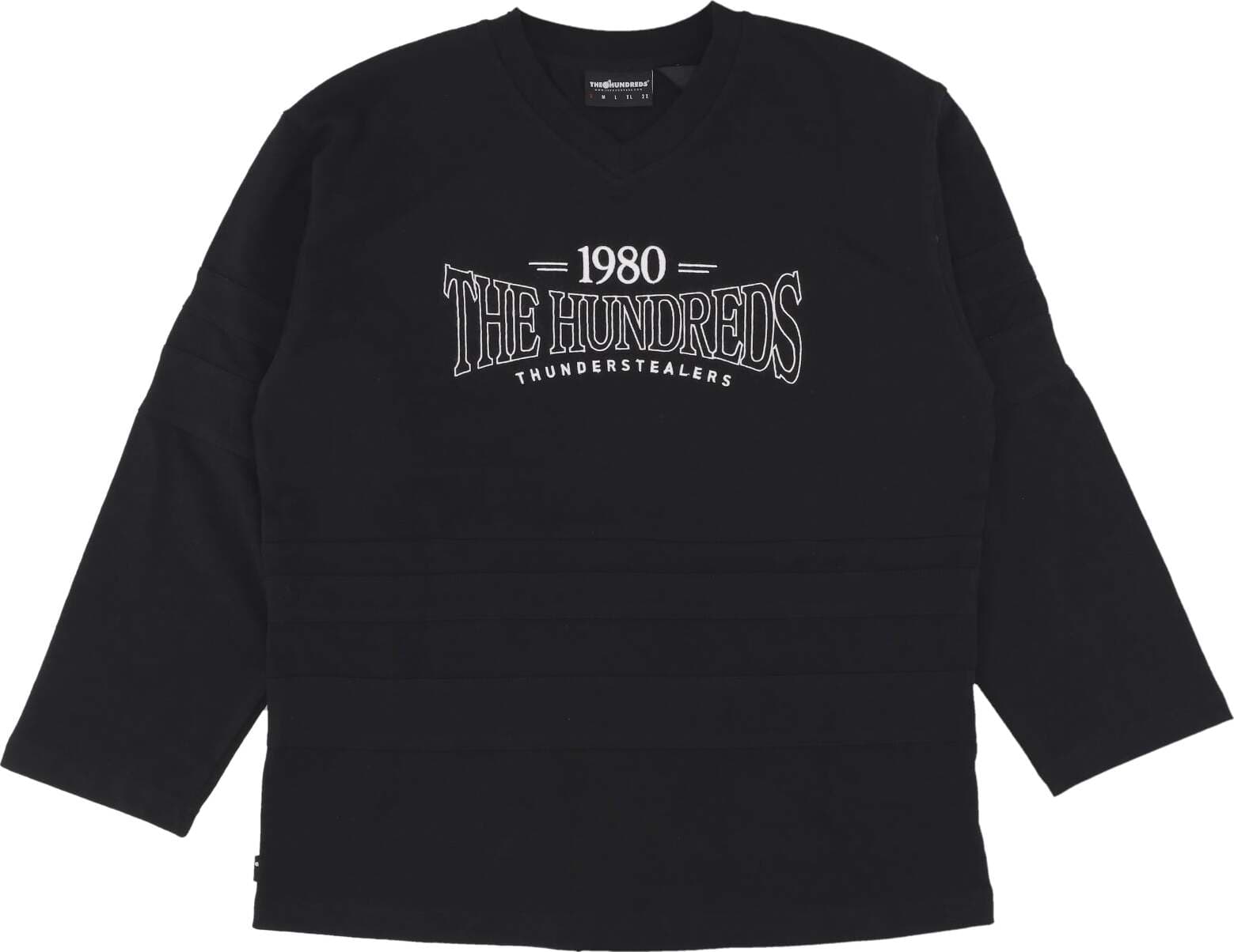 THE-HUNDREDS-Felpa-Leggera-Tipo-Hockey-Uomo-All-Star-Hockey-Jersey-Black-da-uomo