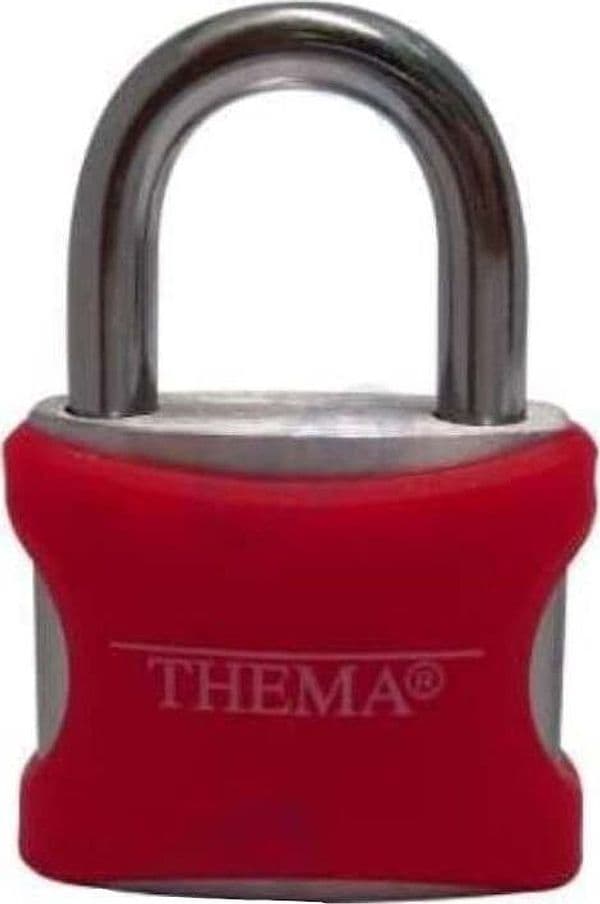 THEMA---LUCCHETTO-AD-ARCO-IN-ALLUMINIO-40MM---PLASTIFICATO-COLORATO---DIFFERENTI-COLORAZIONI-**
