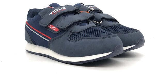 TIGLIO Sneaker bambino due strappi blu in Scarpe da corsa su strada Calzature Durello - Agna, commercioVirtuoso.it